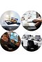 Black Mouse Pad 60X120 Stitched Keyboard Mouse Mat XXL Desk Mat Durable Office - 6