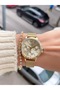 Stainless Steel Wire Function Phosphor Glass Women's Wristwatch + Bracelet with Gift - 3