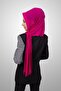Practical Pleated Shawl Ready-To-Wear Organic Fuchsia Color Sponge Model - 4