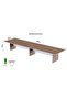 Zelda Conference Table Truffle Brown Davos Oak | Office Conference cum Meeting Table_480cm - 5