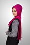 Practical Pleated Shawl Ready-To-Wear Organic Fuchsia Color Sponge Model - 3