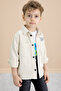 Cream Crested Jean Shirt and Trousers Boy's 3-Piece Suit 20028 - 4