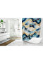 Bathroom Curtain 1X180X200 Single Wing Shower Curtain with Ring Gift Shower Cabin Curtain Color Marble - 5
