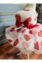 Girl's Sweetheart Valentine's Day Dress White and Red Tutu Baby Dress - 3