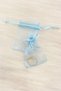Baby Blue Organza Transparent Tulle Pouch 100 Pieces Size 5X7Cm, Henna Cookie Nuts Gold Jewelry Promise Gift - 3