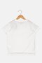 Kids Girl Sportswear Fit Training T Shirt, White Combo - 2