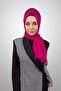 Practical Pleated Shawl Ready-To-Wear Organic Fuchsia Color Sponge Model