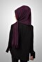 Practical Pleated Shawl Ready-To-Wear Organic Plum Color Sponge Model - 4