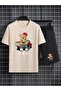 Men's Printed Set - Tee & Shorts Bottom Top Set