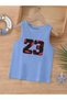 Cartoon Character Printed Sleeveless Children's T-Shirt