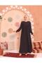 Robadan V Gathered Cuff Elastic Oversize V Roba Dress Anthracite Gray