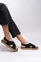 Elinthion Women's Sandals 00122302 Black - 5