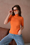 Women's Crew Neck Short Sleeve Basic Knitwear Blouse - 3