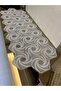 New Luxury Runner Salon Room Coffee Table Cover Set French Laced Dowry Set 5 Pieces White - 3