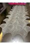 New Luxury Runner Living Room Coffee Table Table Cover Set French Laced Dowry Set Cappuccino 5 Pieces - 7