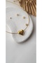 Kalp Choker Çelik Kolye - 5