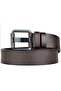Custom-Made Genuine Leather Men's Jeans Belt 4.5CM Black Pipe Buckle Extra Thick 4MM Italian Sports Belt - 6
