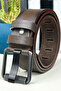 Custom-Made Genuine Leather Men's Jeans Belt 4.5CM Black Pipe Buckle Extra Thick 4MM Italian Sports Belt