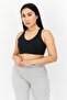 Women Lightly Padded Sports Bra, Black