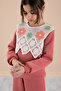 Tile Lace Embroidered Wide Leg Girls Tracksuit Set 20239 - 5