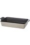 ,Rectangular Ovenware,Medium,43*21.50cm,double integrated handle,Warm Marble Color.