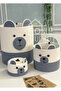 Natural Children's Room Decor Jute Concept Basket Organizer Ornament, Toy, Blanket, Laundry Organizer - 3