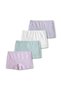 95% Cotton Ribbed Girls' Boxer Set of 4 / Underpants / Underwear