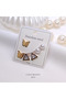 Steel Butterfly Multiple Earrings with Pearls - 2