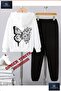 Hooded Children's "Butterfly Back Bsiln" Printed Tracksuit Set