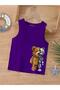 Cartoon Character Printed Sleeveless Children's T-Shirt