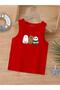 Cartoon Character Printed Sleeveless Children's T-Shirt