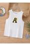 Cartoon Character Printed Sleeveless Children's T-Shirt
