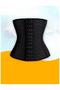 Ulyana model Belly Melting Latex Corset Hourglass Corset Black Color - 3