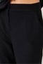 Women's Black Belted Palazzo Trousers Linen Ayrobin Bottom-Top Set 60323 60271039 - 6