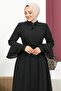 Valon Sleeve Robe -Black - 4