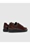 Genuine Leather Brown Lace-Up Men's Casual Shoes - 3
