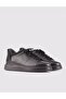 Genuine Leather Black Lace-up Sneakers Men's Sports Shoes - 2