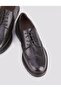 Genuine Leather Men's Black Lace-up Casual Shoes - 4
