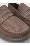 100% Genuine Leather Beige Nubuck Men's Casual Shoes - 4