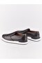 Genuine Leather Braided Black Lace-Up Men's Casual Shoes - 4