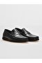 Genuine Leather Black Belt Detailed Men's Casual Shoes - 2