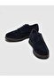 Genuine Leather Navy Blue Lace-Up Men's Casual Shoes - 4