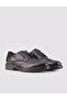 Genuine Leather Men's Black Lace-up Casual Shoes