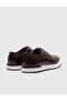 Genuine Leather Brown Lace-Up Men's Casual Shoes - 3