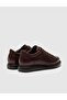 Genuine Leather Brown Lace-Up Men's Casual Shoes - 3