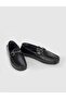 Genuine Leather Black Men's Shoes - With Buckle Band - 4