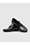 Genuine Leather Buckle Detailed Black Men's Classic Shoes - 4