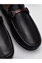 100% Genuine Leather Brown Buckle Detailed Men's Loafer - 4