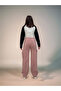 Gabardine Pants for Girls – 100% Cotton, Wide Leg Cutout and Adjustable High Waist - 7