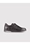 Genuine Leather Sneaker Black Lace-Up Men's Sports Shoes